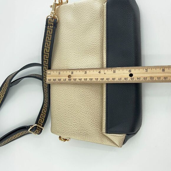 Versace Parfums Medusa Metallic Gold & Black Crossbody Bag - Picture 9 of 10
